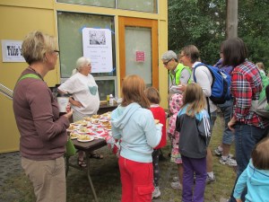 Pies and fresh pressed cider sold like hotcakes at Tillie's Cafe.